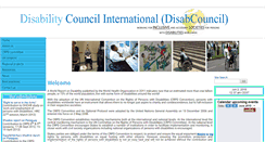 Desktop Screenshot of disabilitycouncilinternational.org